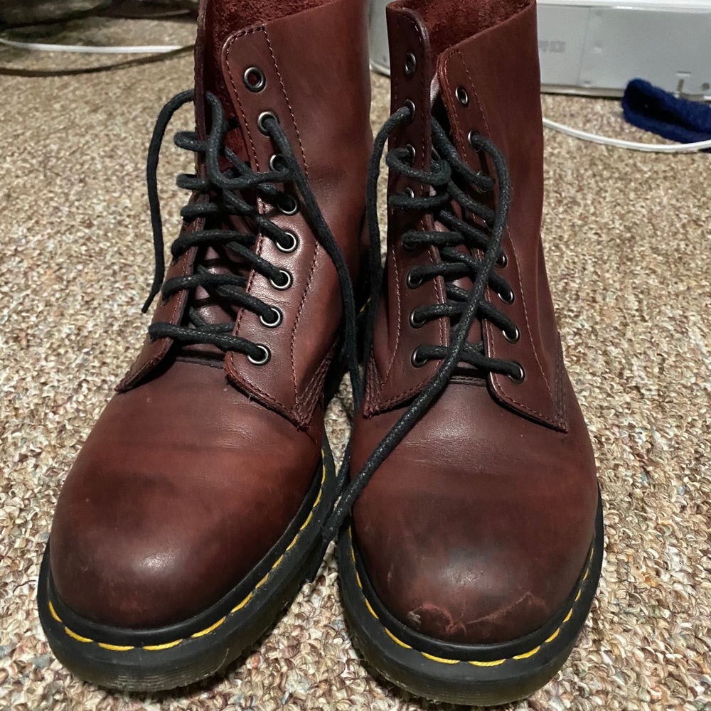 Maroon Doc Martens Boots (Men’s 10)